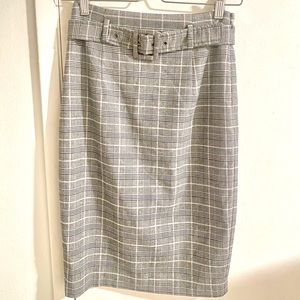 Plaid Pencil Skirt